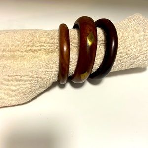 Wood Bangle bracket set